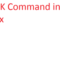 Awk Command in Unix
